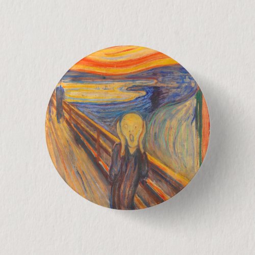 The Scream by Edvard Munch Button