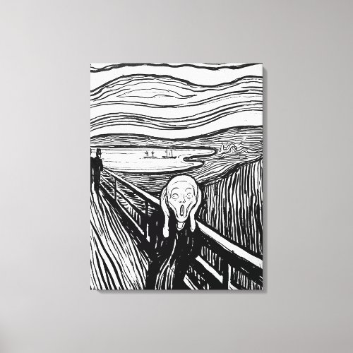 The Scream by Edvard Munch Canvas Print