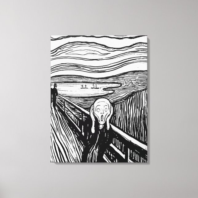 The Scream by Edvard Munch Canvas Print (Front)