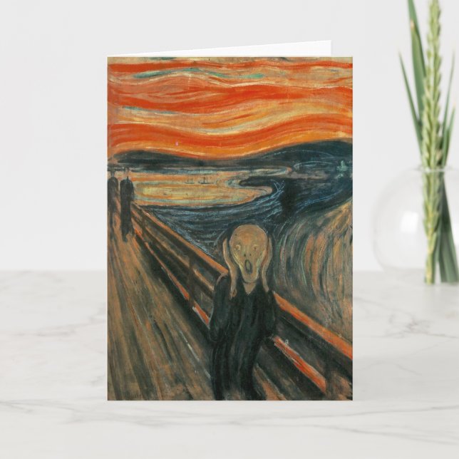 The Scream by Edvard Munch Card (Front)