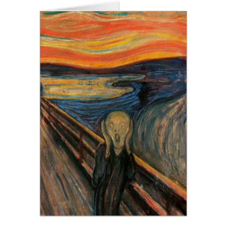 The Scream by Edvard Munch Cards
