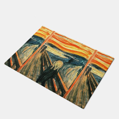 The Scream by Edvard Munch Doormat