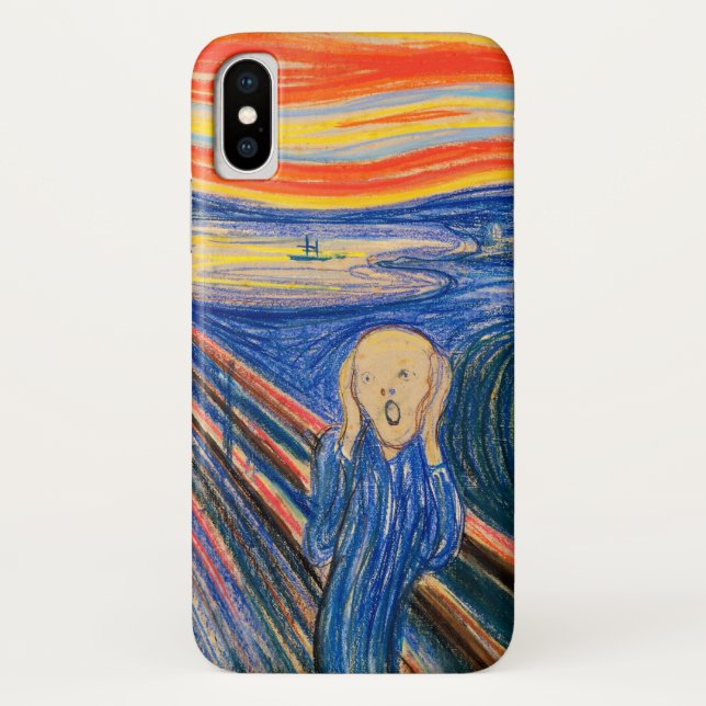 The Scream by Edvard Munch (in pastel) Case-Mate iPhone Case (Back)