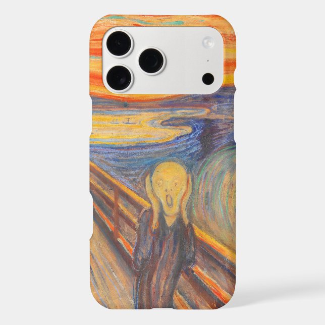 The Scream by Edvard Munch Iphone Case (Back)