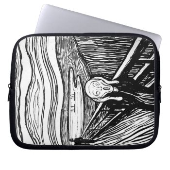The Scream By Edvard Munch Laptop Sleeve by Ladiebug at Zazzle