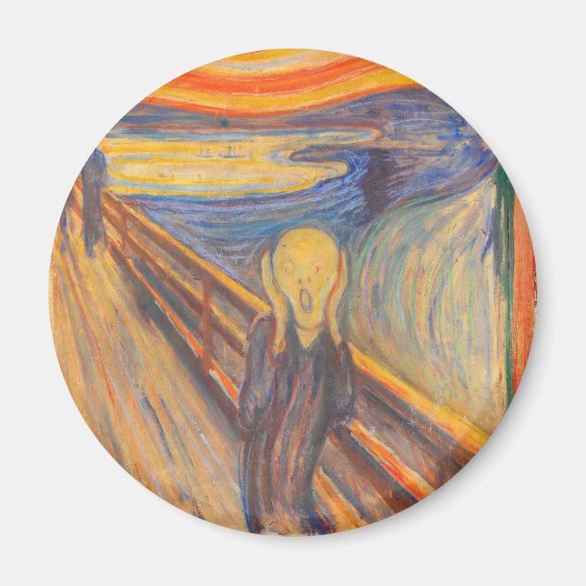 The Scream by Edvard Munch Magnet (Front)