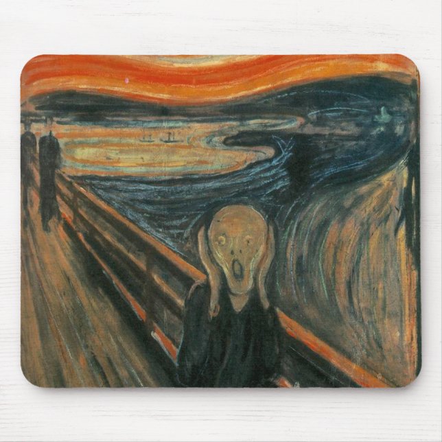 The Scream by Edvard Munch Mouse Pad (Front)