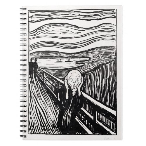 the scream by Edvard Munch Notebook