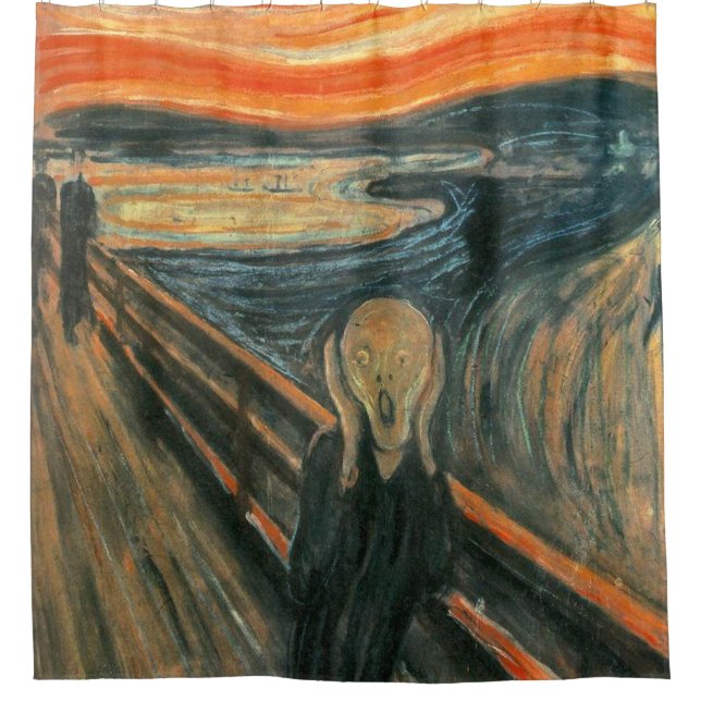 The Scream by Edvard Munch ~ Painting Shower Curtain (Front)