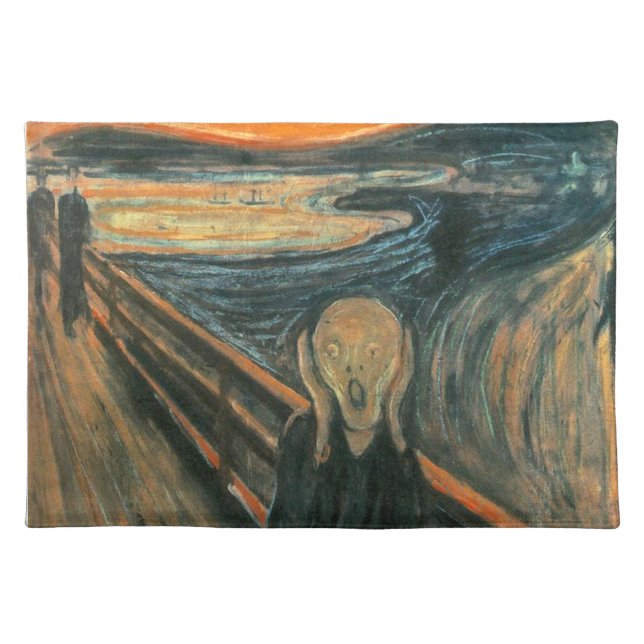 The Scream by Edvard Munch Placemat (Front)