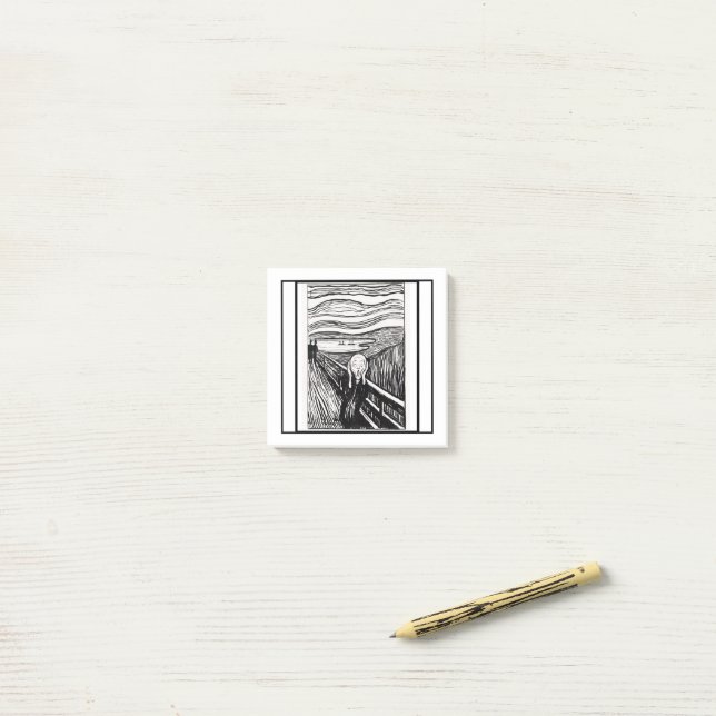 the scream by Edvard Munch Post-it Notes (On Desk)