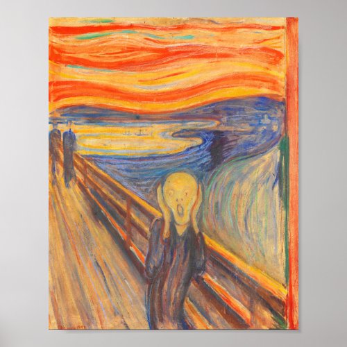 The Scream by Edvard Munch Poster