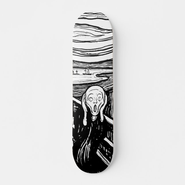 The Scream by Edvard Munch Skateboard Deck (Front)