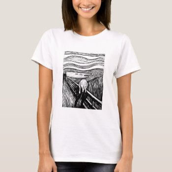 The Scream By Edvard Munch T-shirt by Ladiebug at Zazzle