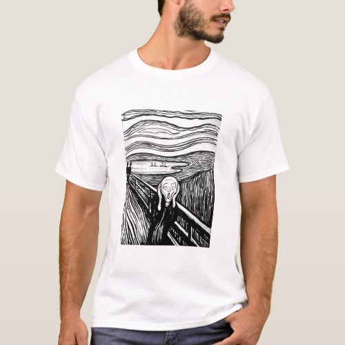 The Scream by Edvard Munch T_Shirt