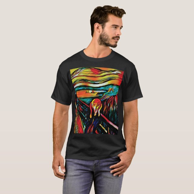 The Scream by Edvard Munch T-Shirt (Front Full)