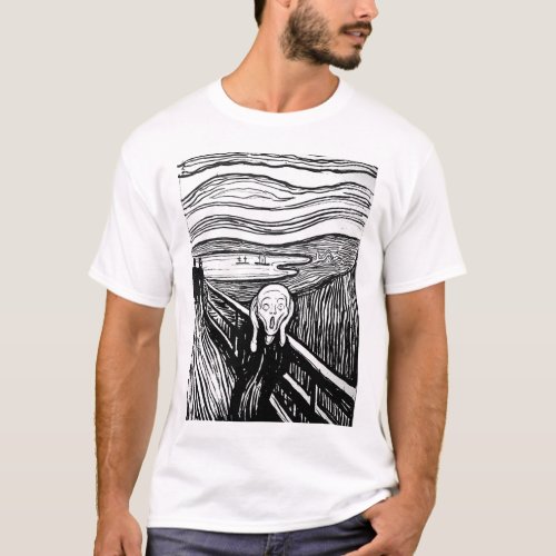 The Scream by Edvard Munch T_Shirt