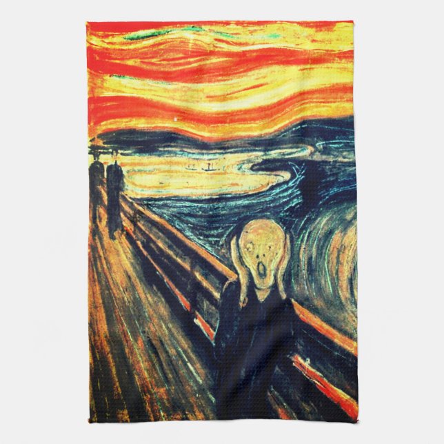 The Scream by Edvard Munch Towel (Vertical)