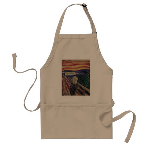 The Scream by Edvard Munch Vintage Expressionism Adult Apron