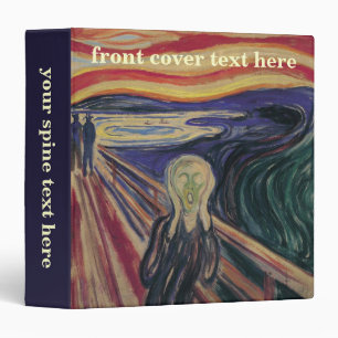 The Scream by Edvard Munch, Vintage Expressionism Binder