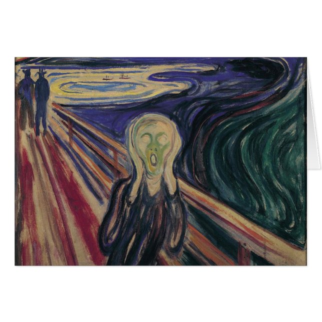 The Scream by Edvard Munch, Vintage Expressionism Cards (Front Horizontal)