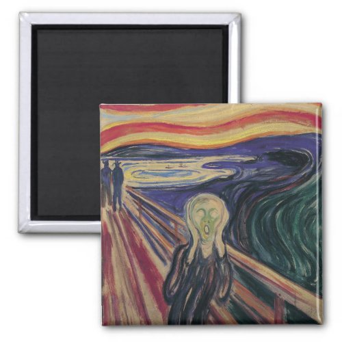 The Scream by Edvard Munch Vintage Expressionism Magnet