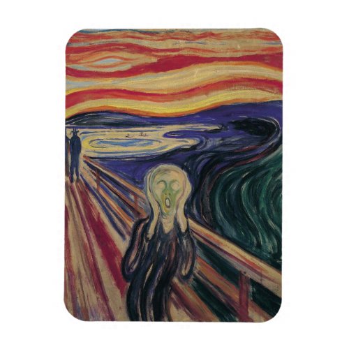 The Scream by Edvard Munch Vintage Expressionism Magnet