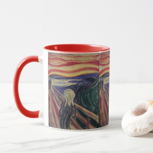The Scream by Edvard Munch Vintage Expressionism Mug
