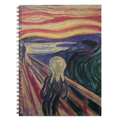 The Scream by Edvard Munch Vintage Expressionism Notebook