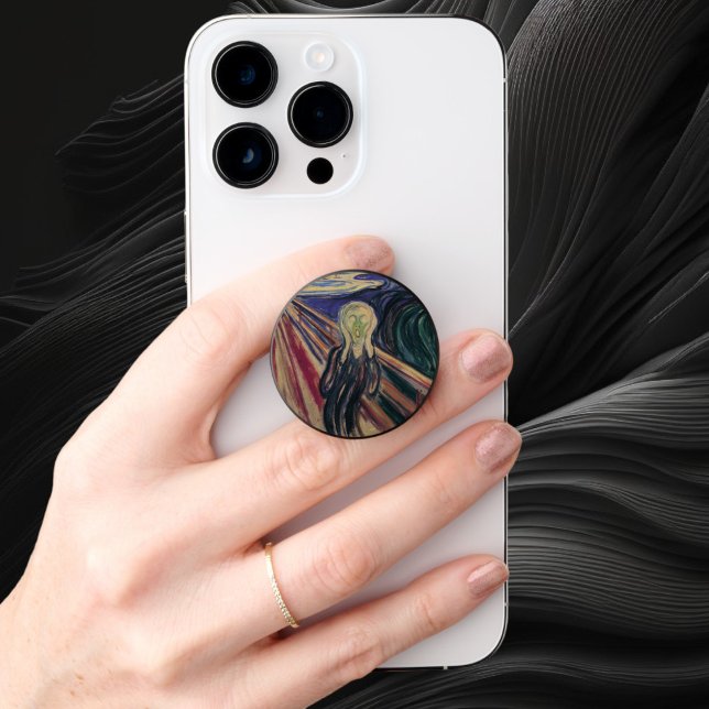 The Scream by Edvard Munch, Vintage Expressionism PopSocket (Creator Uploaded)