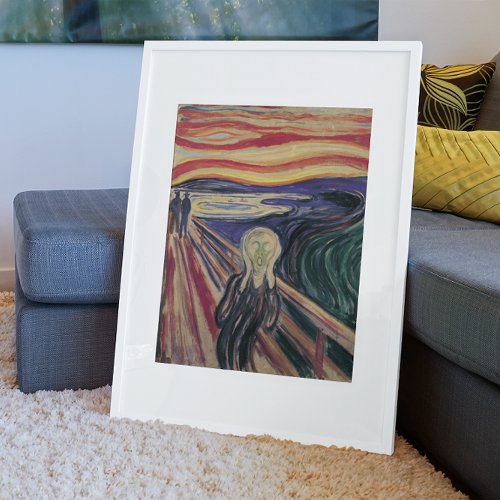 The Scream by Edvard Munch Vintage Expressionism Poster
