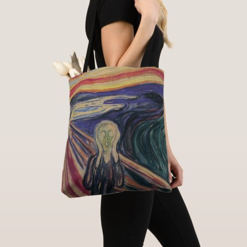 The Scream by Edvard Munch Vintage Expressionism Tote Bag