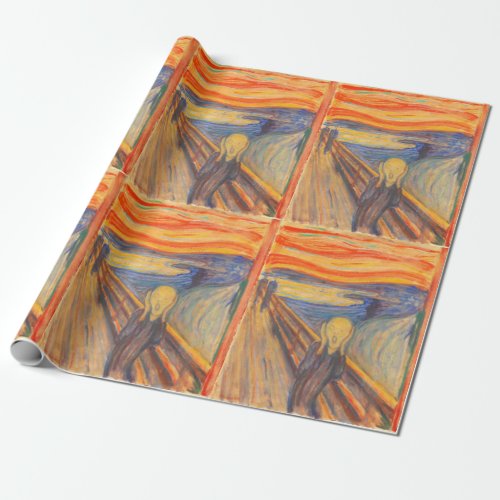 The Scream by Edvard Munch Wrapping Paper