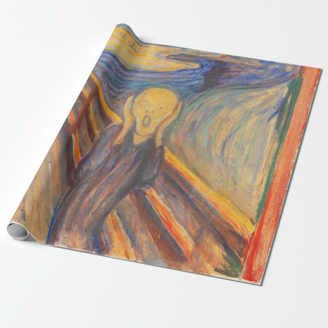 The Scream by Edvard Munch Wrapping Paper (Unrolled)