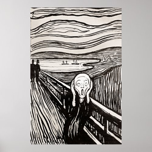 The Scream by Edward Munch Poster