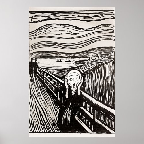 The Scream by Edward Munch Poster