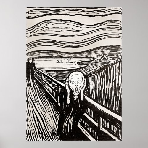 The Scream by Edward Munch Poster