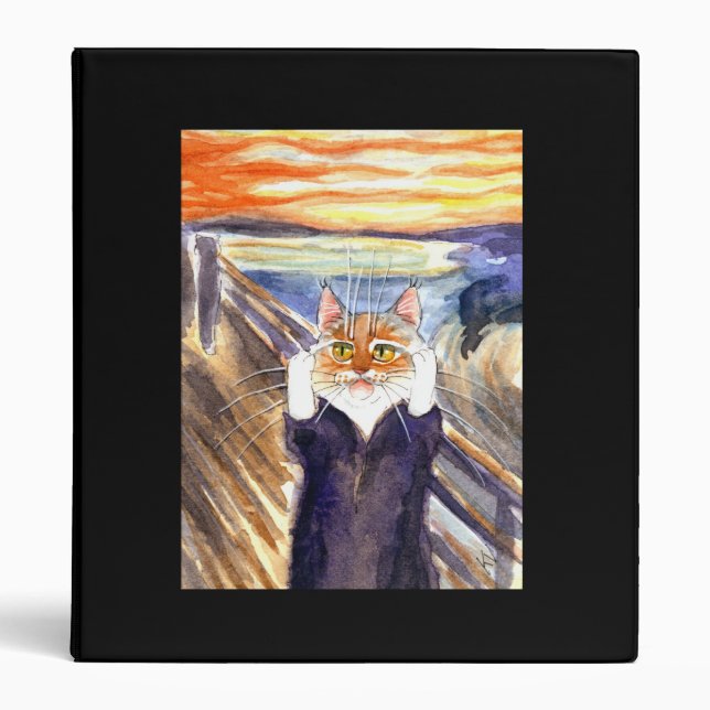 The Scream cat Binder (Front)