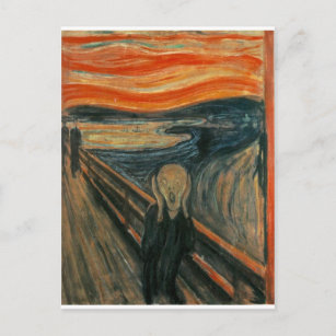 The Scream - Edvard Munch 1893 Postcard