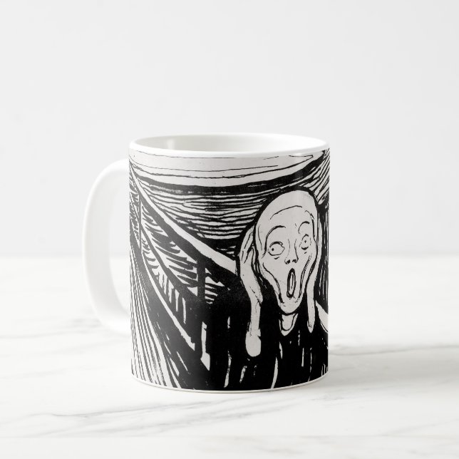 The Scream EDVARD MUNCH  1895 Coffee Mug (Front Left)