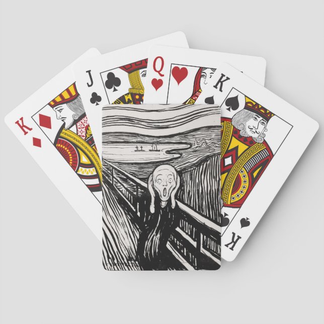 The Scream EDVARD MUNCH  1895 Poker Cards (Back)