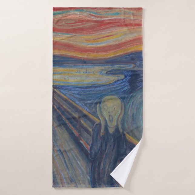 The Scream, Edvard Munch Bath Towel (Bath Towel)