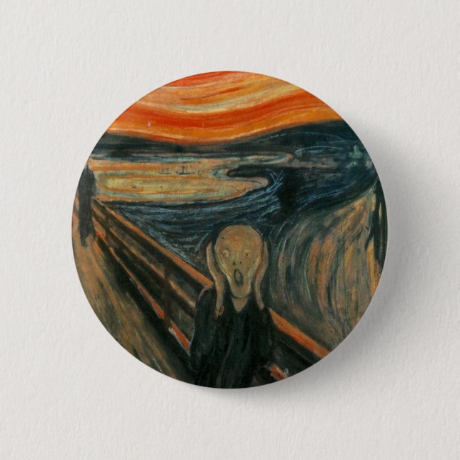 The Scream - Edvard Munch Button (Front)