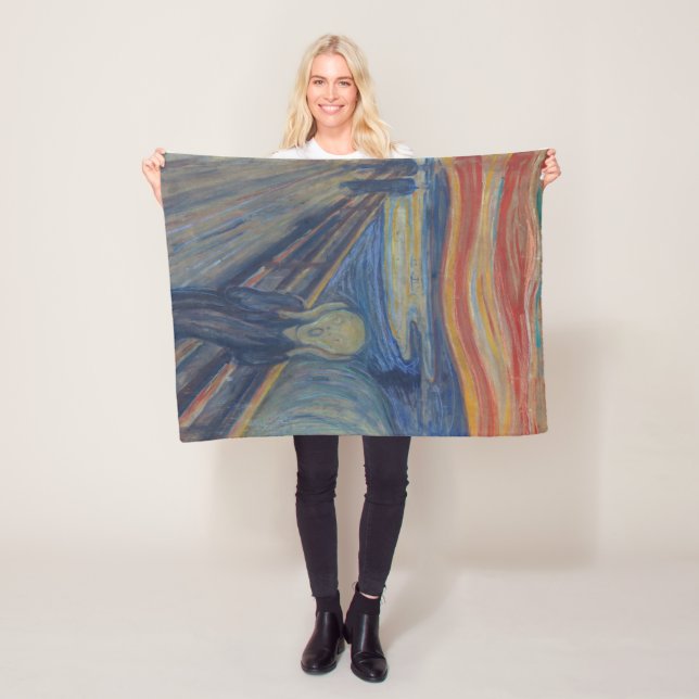 The Scream, Edvard Munch Fleece Blanket (In Situ)