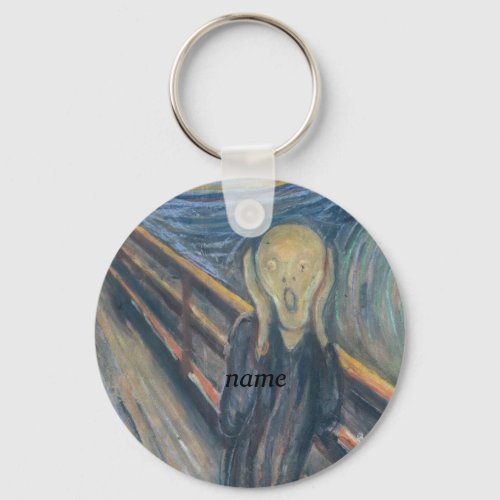 The scream Edvard Munch gift  Keychain