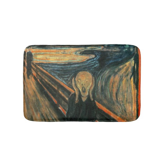The Scream Edvard Munch Modern Expressionist Art Bathroom Mat (Front)