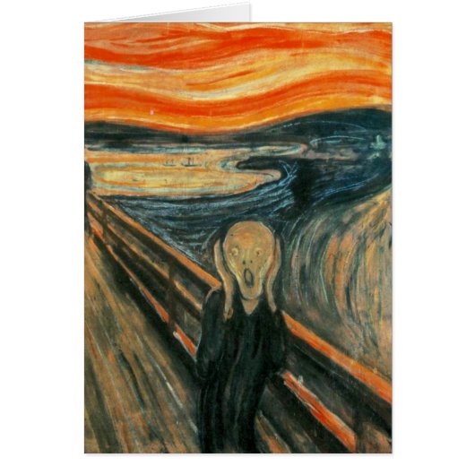 The Scream Edvard Munch Modern Expressionist Art Cards (Front)