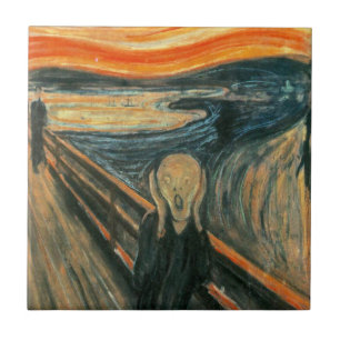 The Scream Edvard Munch Modern Expressionist Art Ceramic Tile