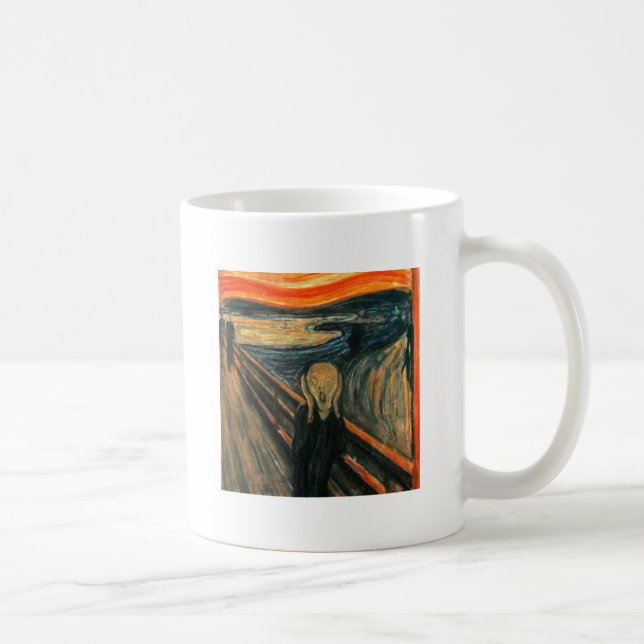 The Scream Edvard Munch Modern Expressionist Art Coffee Mug (Right)