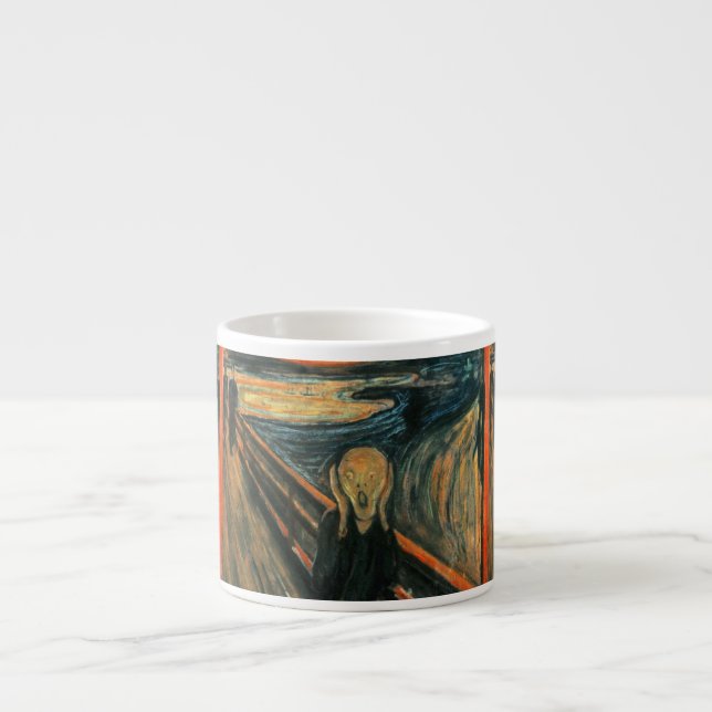 The Scream Edvard Munch Modern Expressionist Art Espresso Cup (Front)